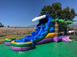 4 in 1 DUAL LANE MAUI SPLIT COMBO with POOL